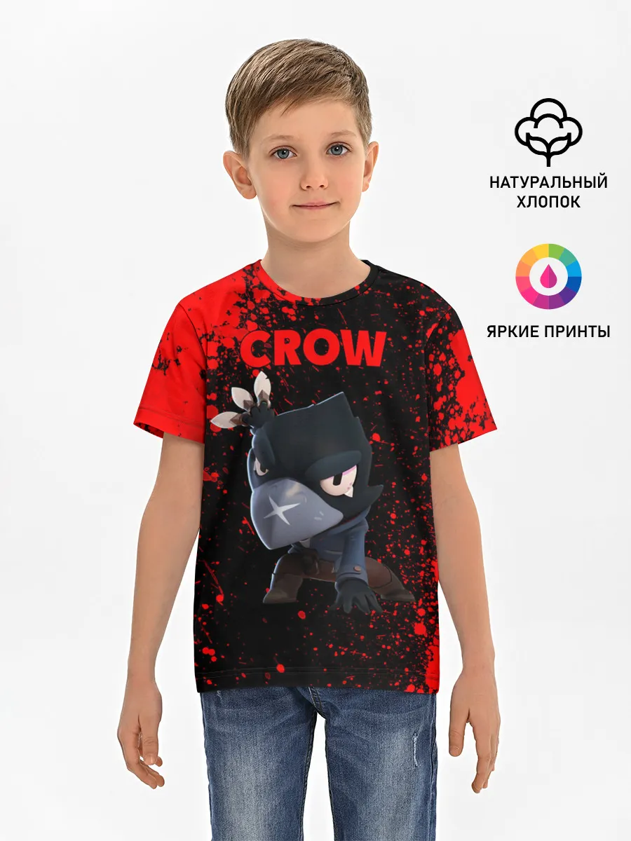 Детская базовая футболка / Brawl Stars CROW