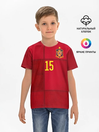 Детская базовая футболка / Ramos home EURO 2020