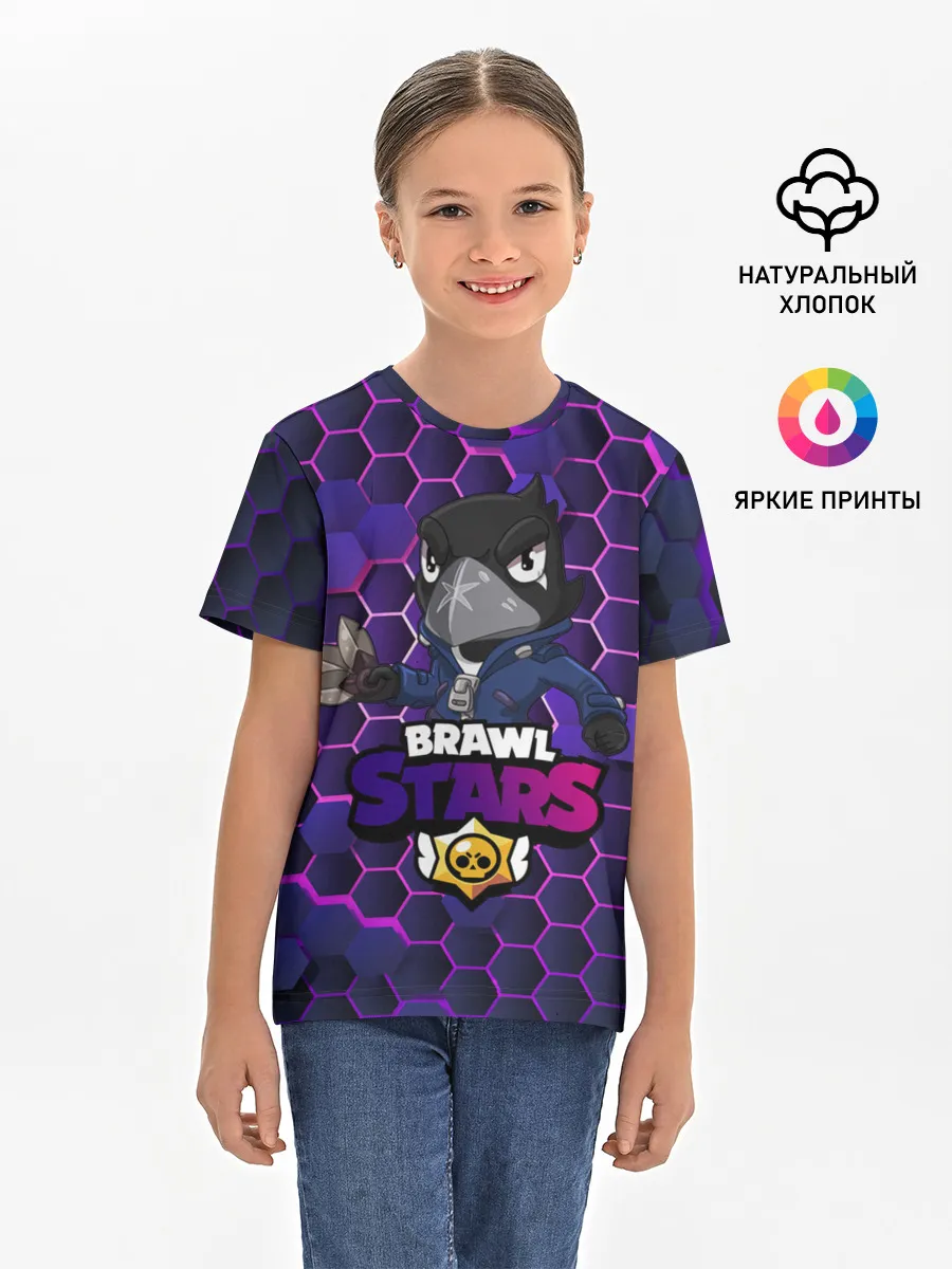 Детская базовая футболка / Crow (Brawl Stars)