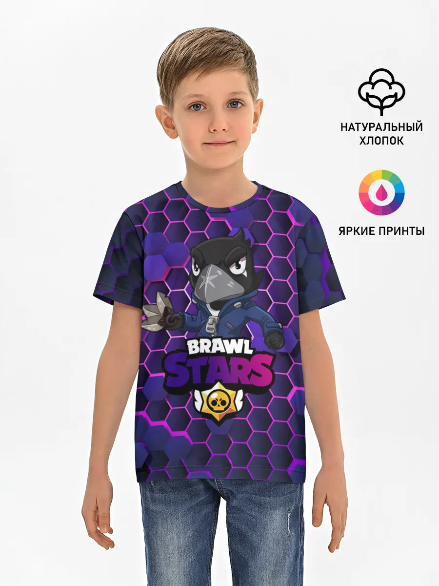 Детская базовая футболка / Crow (Brawl Stars)