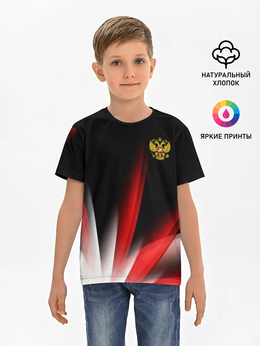 Детская базовая футболка / Russia sport collection