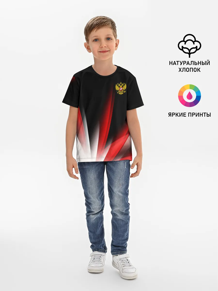 Детская базовая футболка / Russia sport collection