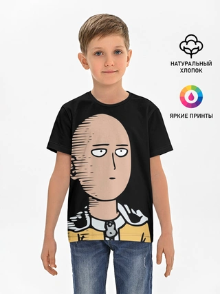 Детская базовая футболка / One-Punch Man Ванпачмен