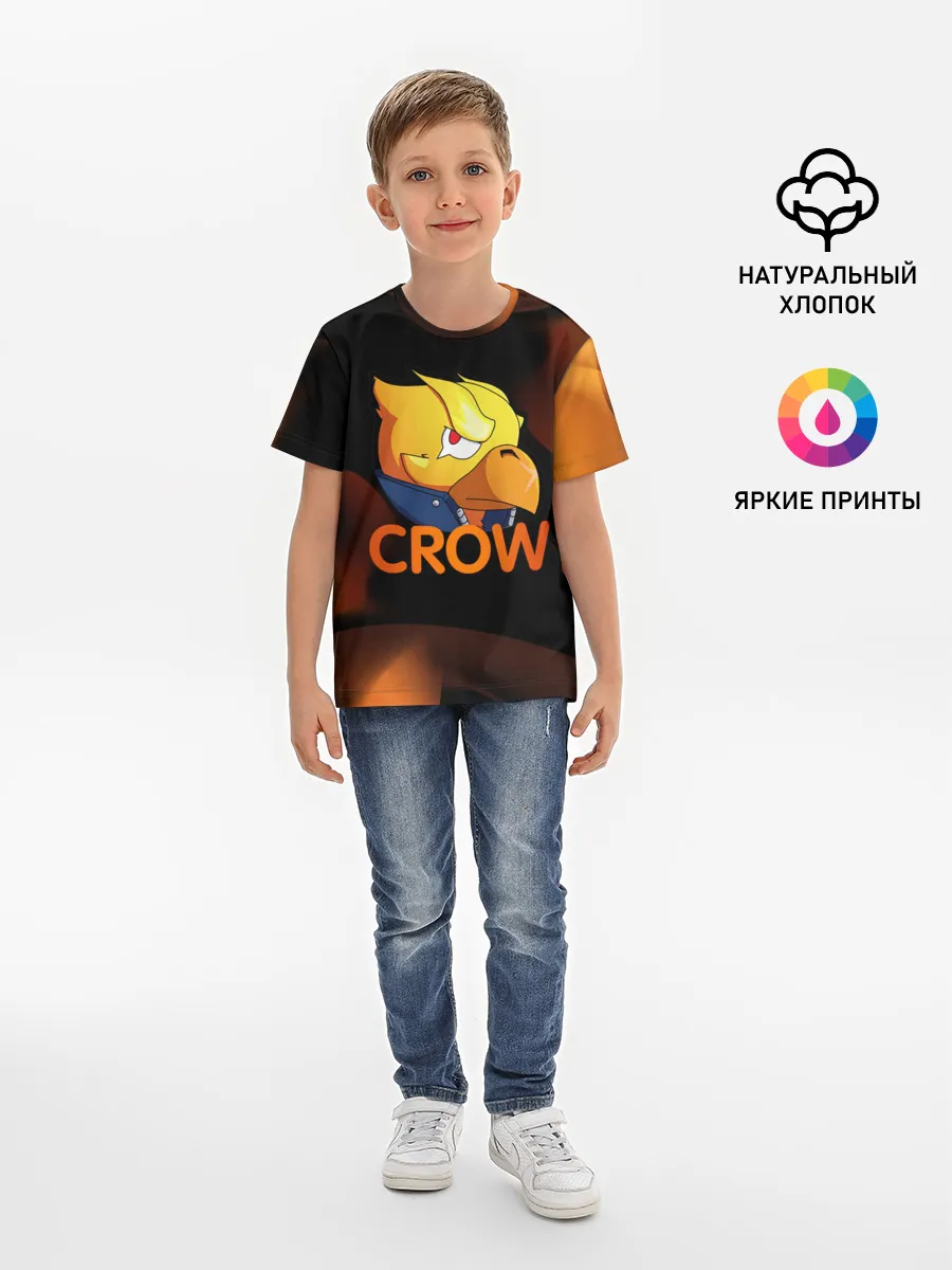 Детская базовая футболка / Crow (Brawl Stars)