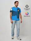 Мужская базовая футболка / BARCELONA SPORT BLUE