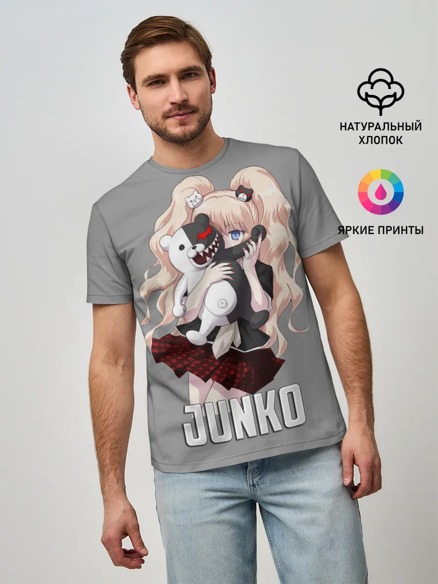 Мужская базовая футболка / MONOKUMA / JUNKO