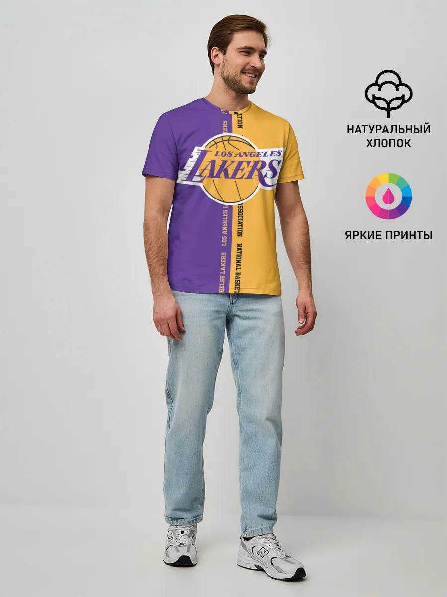 Мужская базовая футболка / Los angeles lakers. NBA