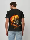 Мужская базовая футболка / Helloween / череп тыква/ scull pumkin