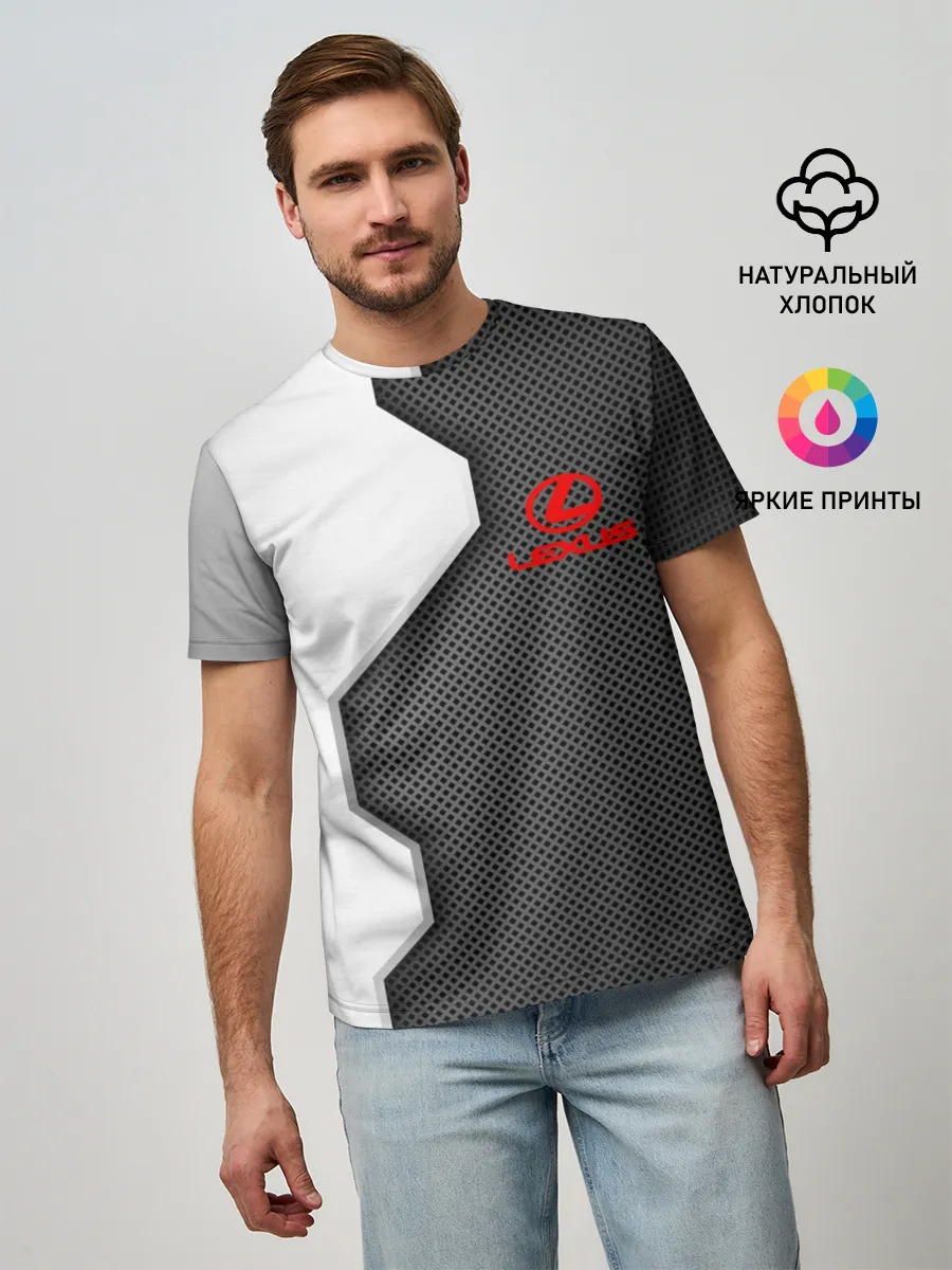 Мужская базовая футболка / Lexus sport uniform auto