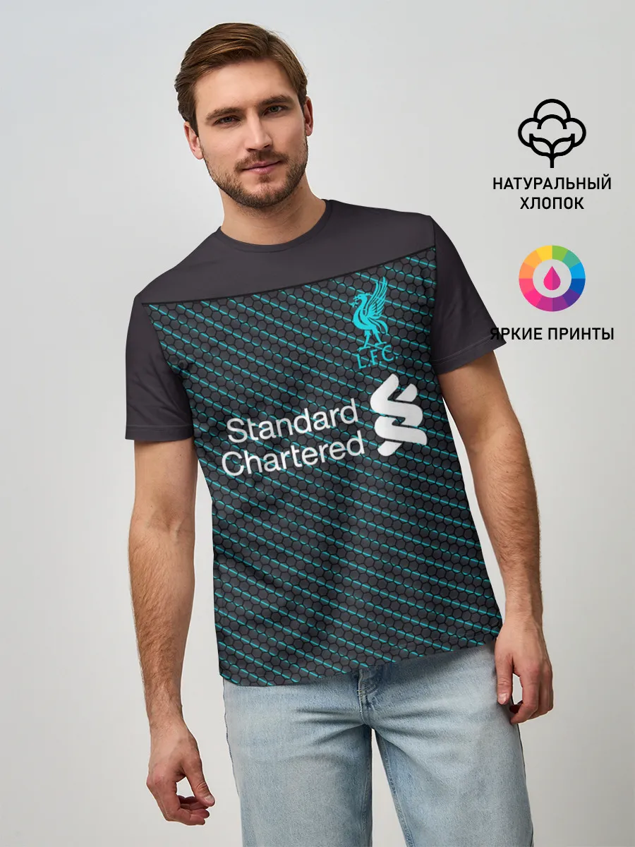 Мужская базовая футболка / Liverpool 19-20 home - форма.