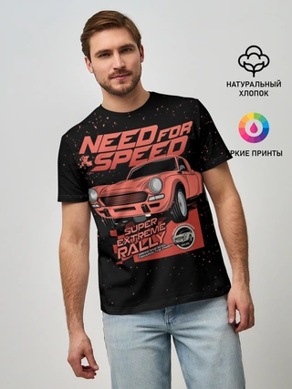 Мужская базовая футболка / Need for Speed