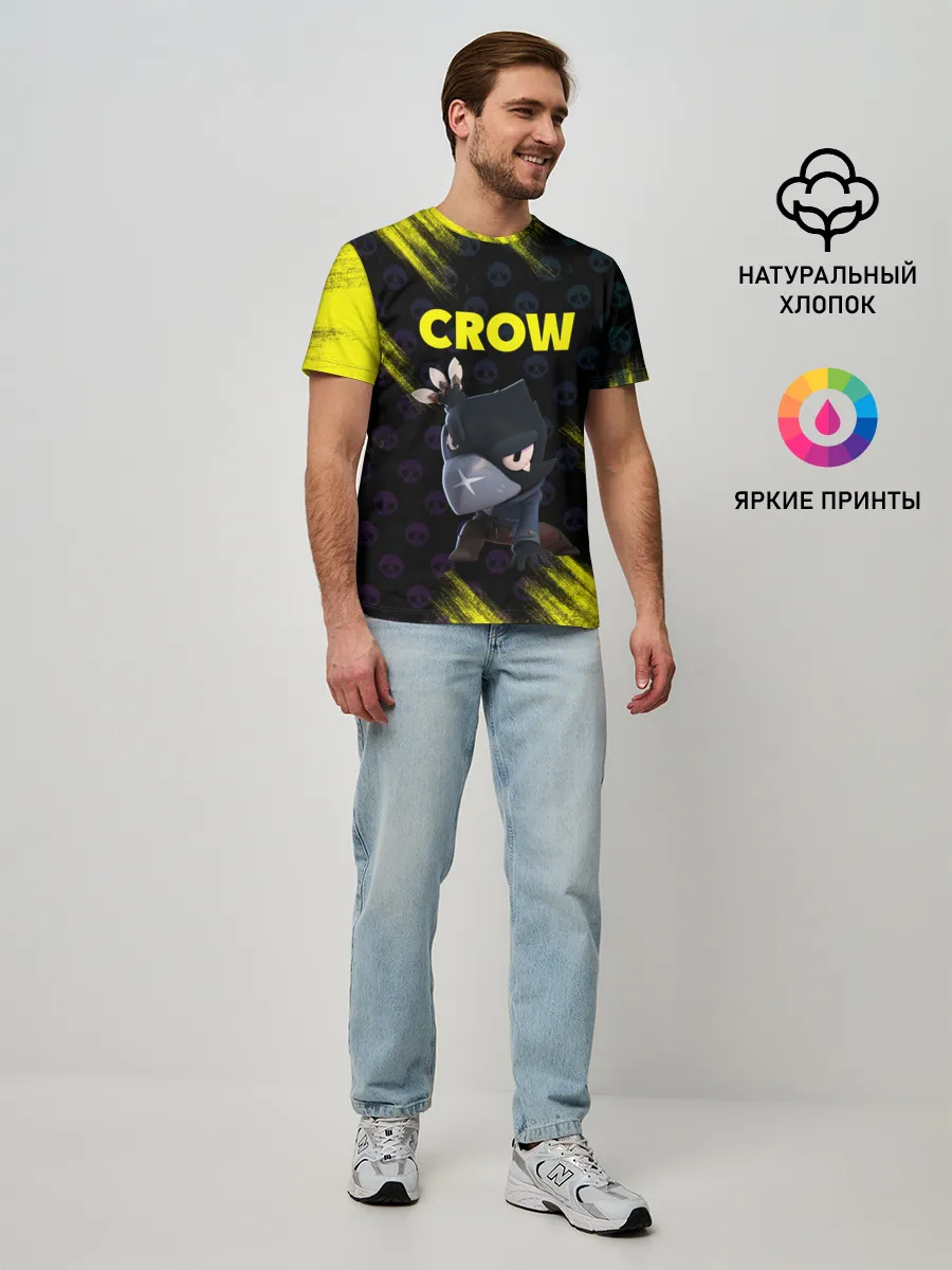 Мужская базовая футболка / Brawl Stars CROW