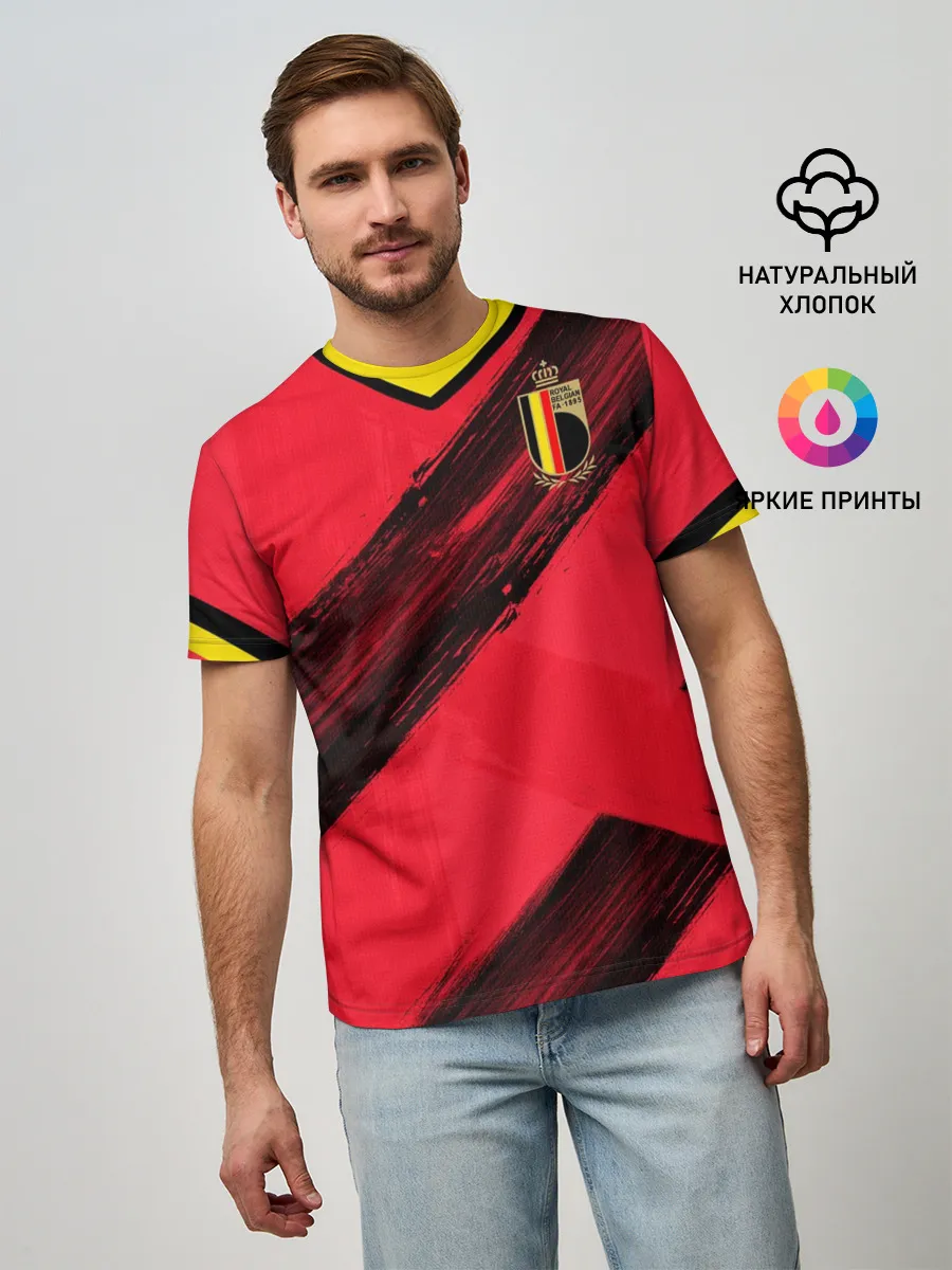 Мужская базовая футболка / Belgium home EURO 2020