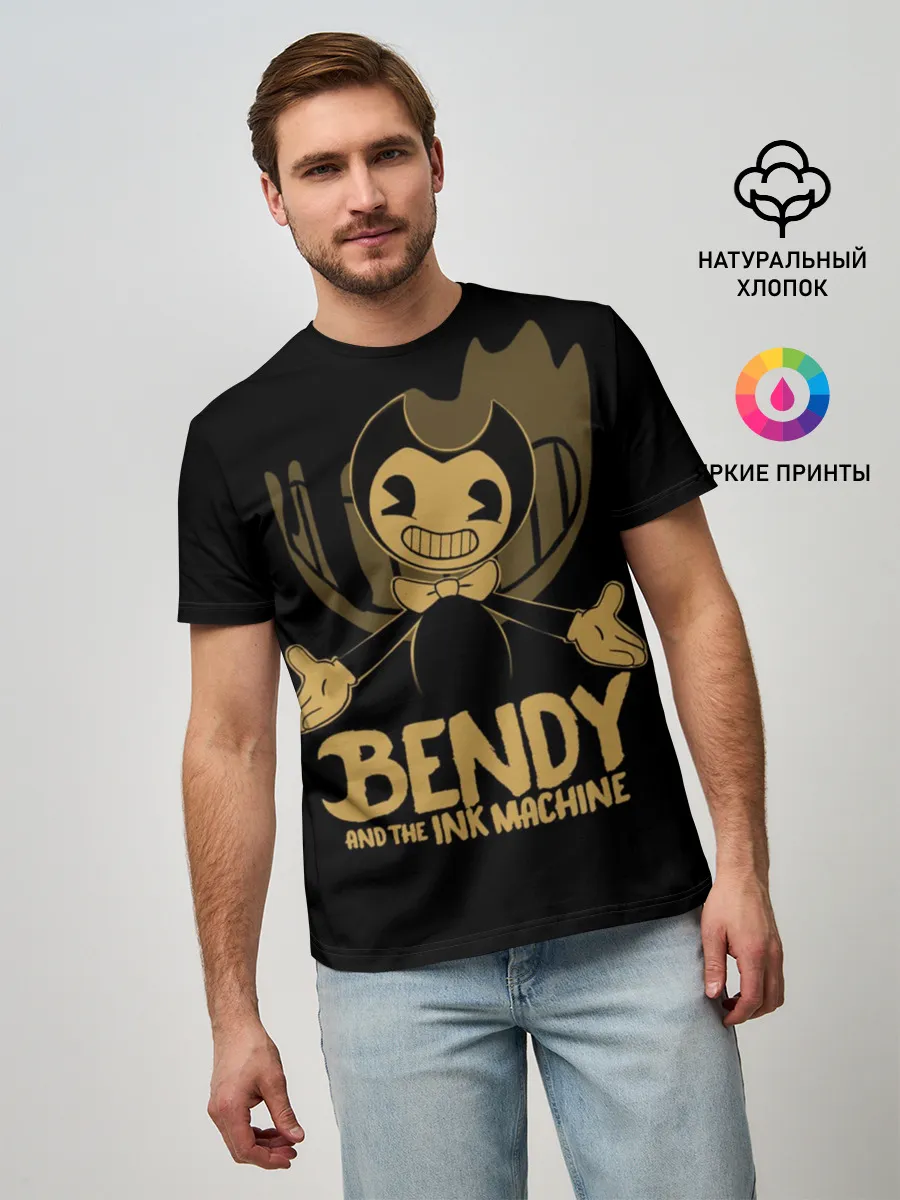 Мужская базовая футболка / Bendy and the ink machine (20)