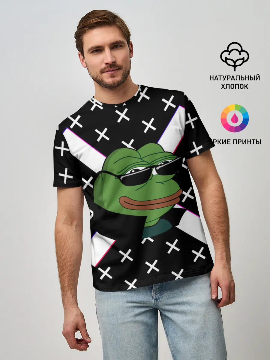 Мужская базовая футболка / Pepe в очках EZ