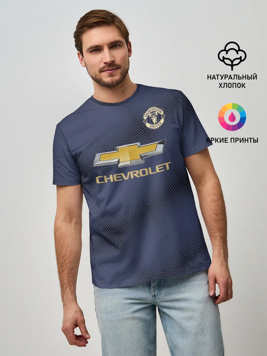 Мужская базовая футболка / Manchester United away 18-19