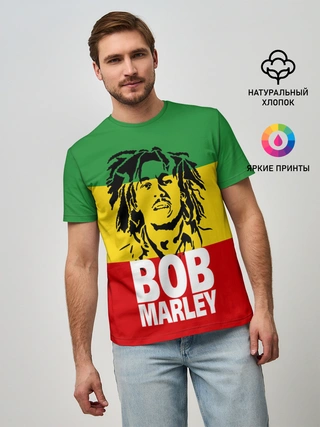 Мужская базовая футболка / Bob Marley