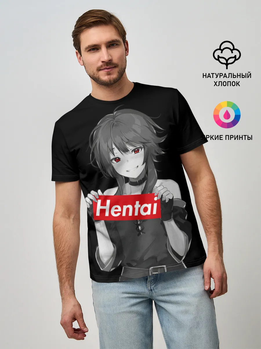 Мужская базовая футболка / Megumin Hentai