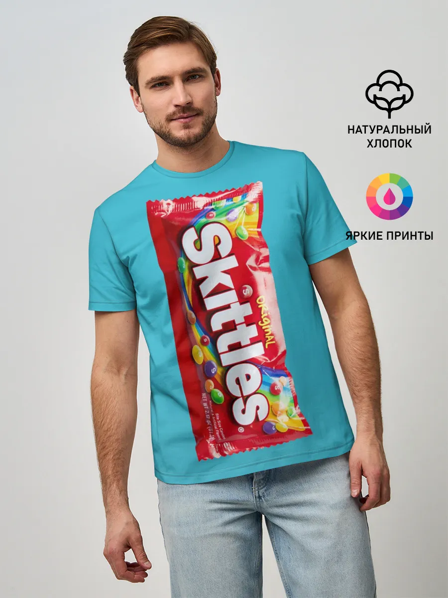 Мужская базовая футболка / Skittles original