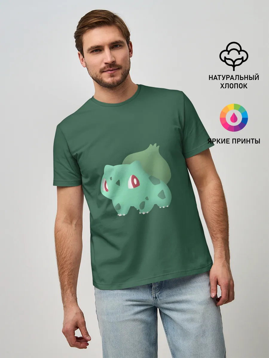 Мужская базовая футболка / Pokemon Bulbasaur