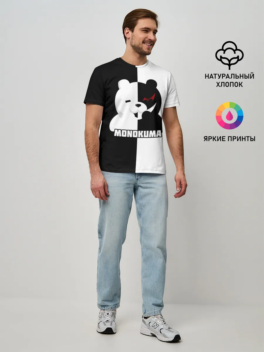 Мужская базовая футболка / MONOKUMA / МОНОКУМА BEAR