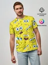 Мужская базовая футболка / Губка Боб / SpongeBob pattern