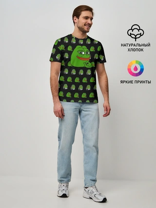 Мужская базовая футболка / Frog Pepe