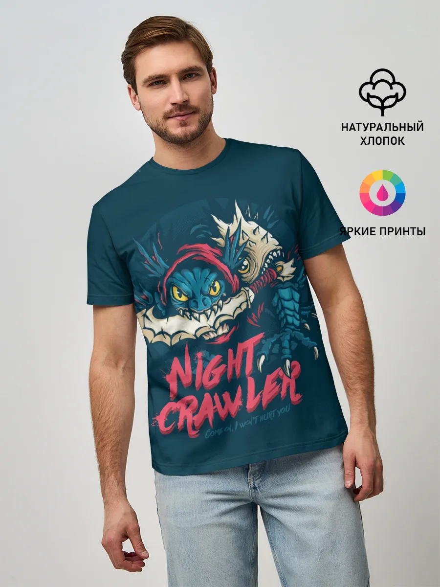 Мужская базовая футболка / Night Crawler | Dota 2