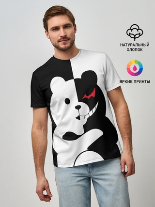 Мужская базовая футболка / MONOKUMA / МОНОКУМА