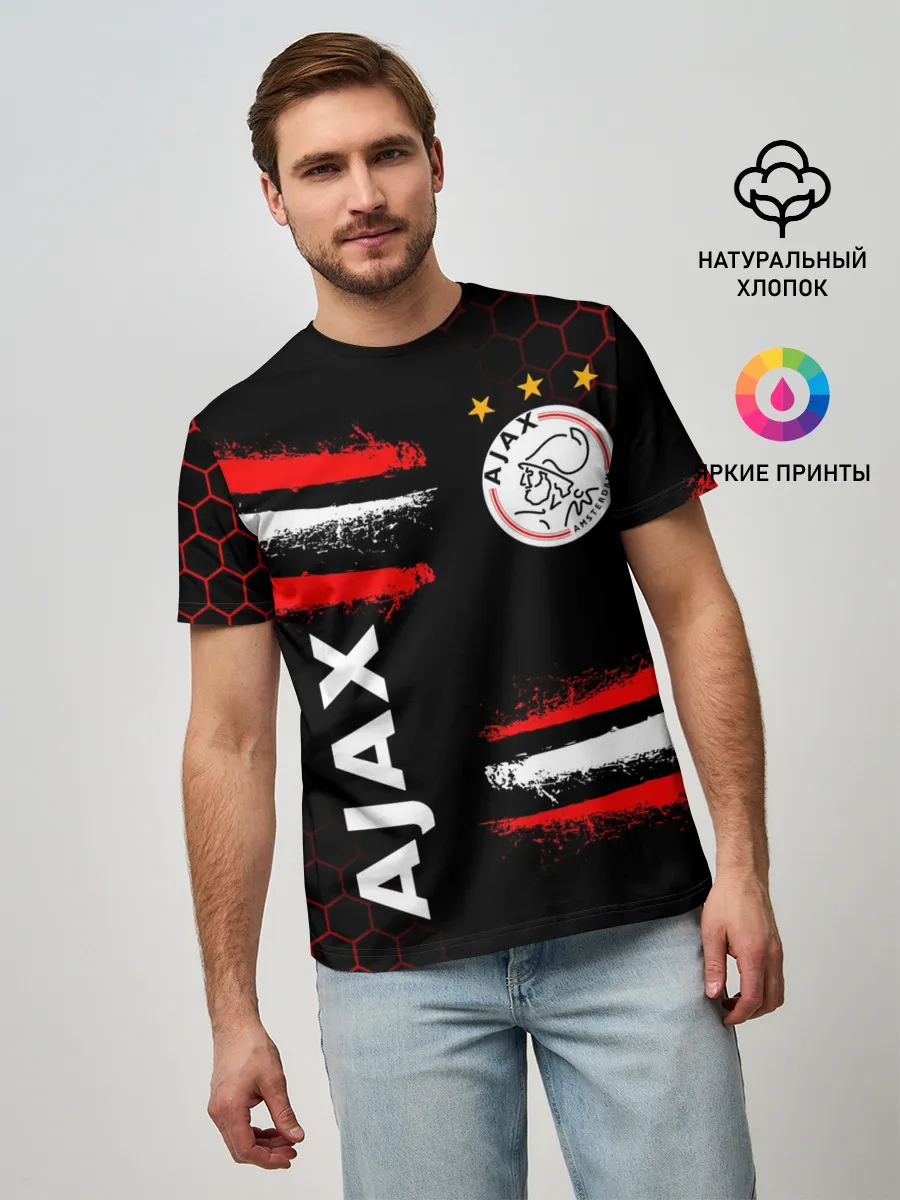 Мужская базовая футболка / FC AJAX AMSTERDAM / ФК АЯКС