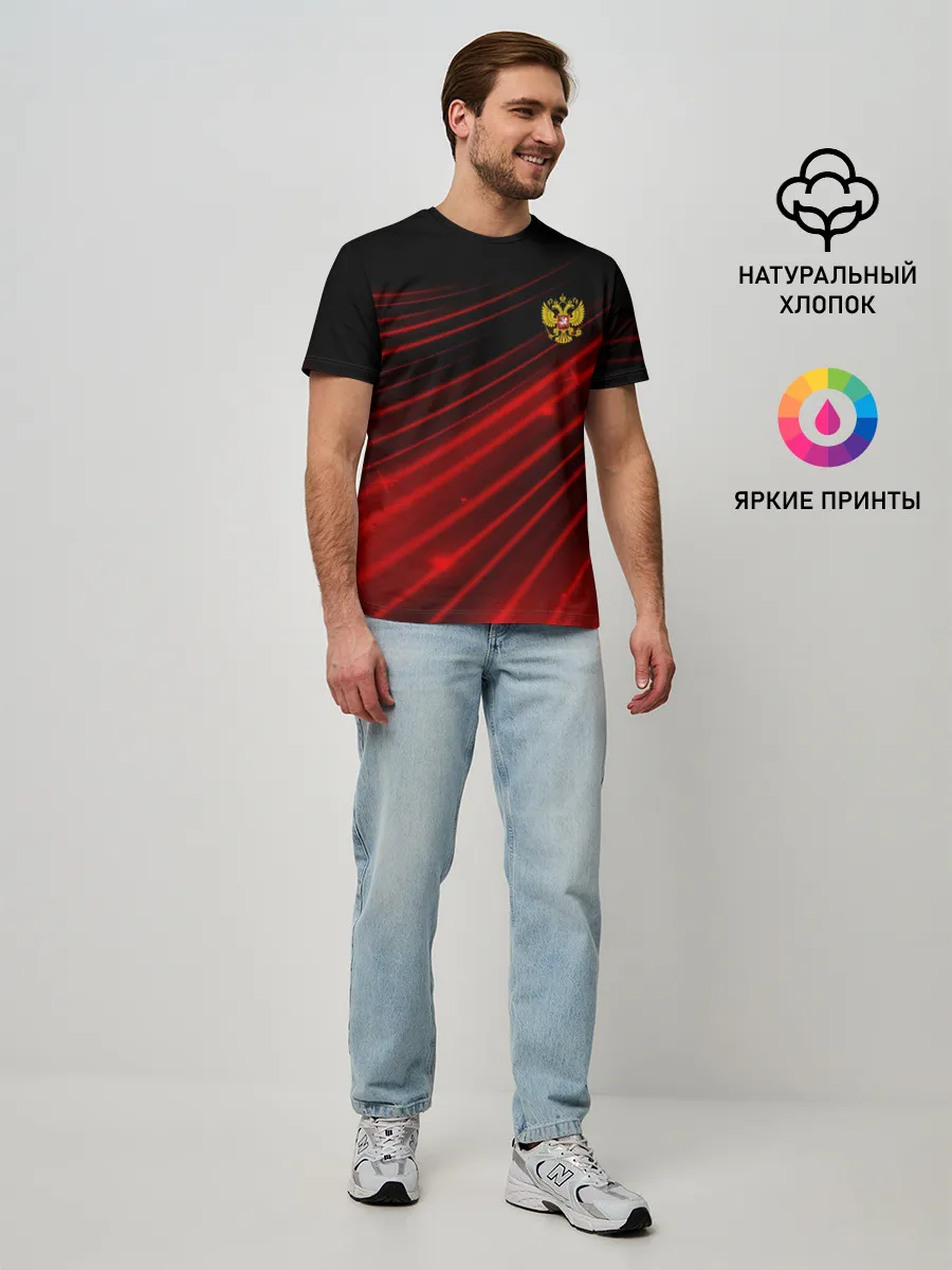 Мужская базовая футболка / Russia Sport 2018 uniform