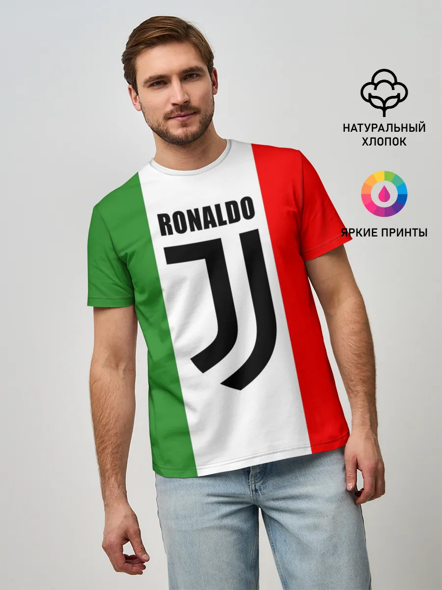 Мужская базовая футболка / Ronaldo Juventus Italy