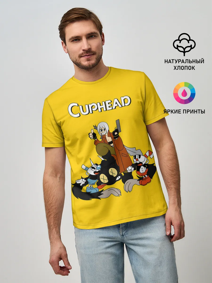 Мужская базовая футболка / Cuphead x DMC