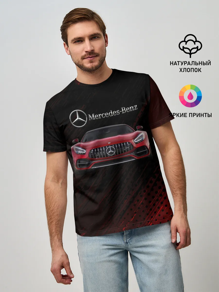 Мужская базовая футболка / Mercedes Benz AMG.