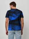 Мужская базовая футболка / Blue abstraction collection