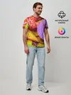 Мужская базовая футболка / Разноцветные ракушки multicolored seashells