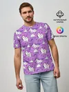 Мужская базовая футболка / Unicorn pattern