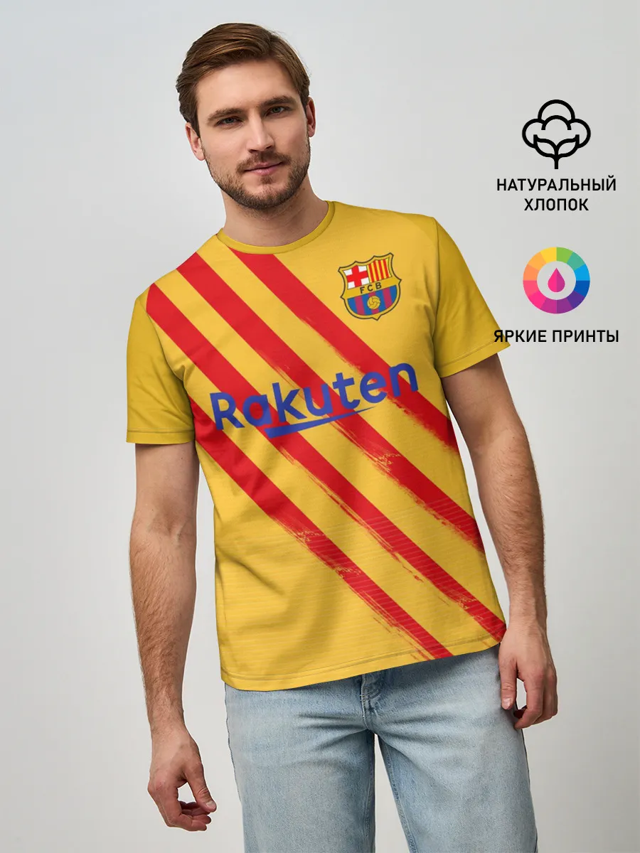 Мужская базовая футболка / Barcelona 4-th kit 19-20