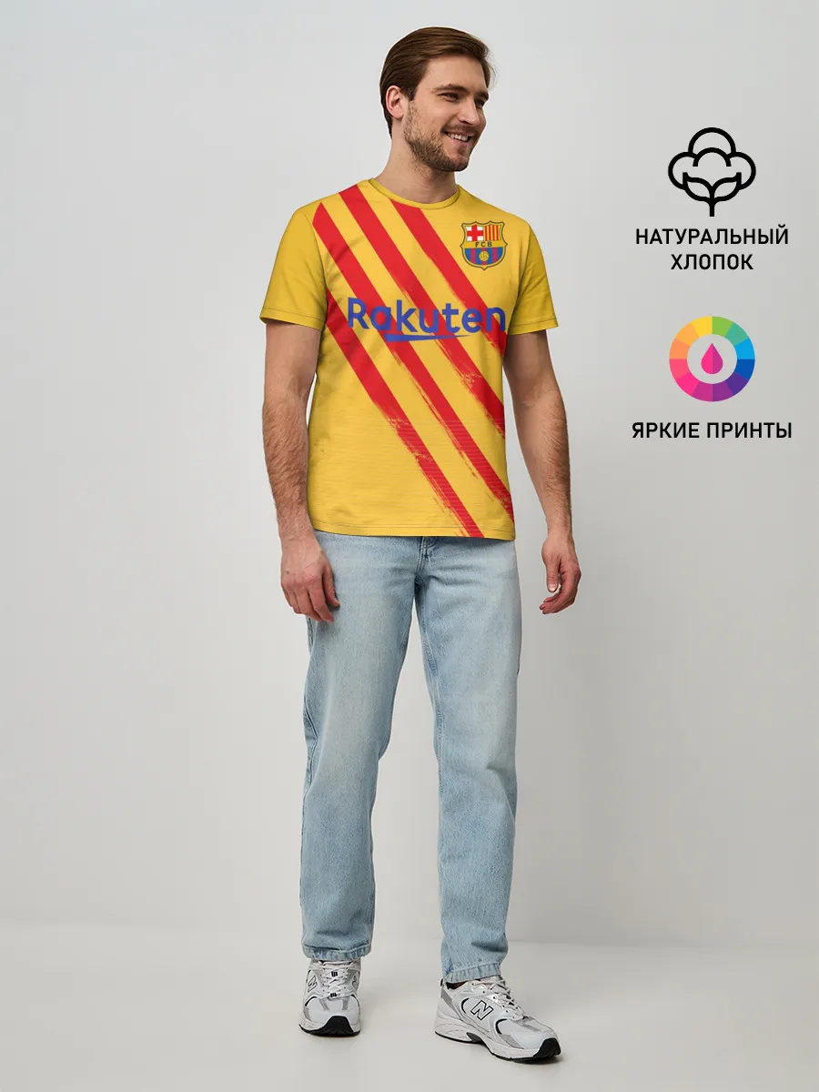 Мужская базовая футболка / Barcelona 4-th kit 19-20