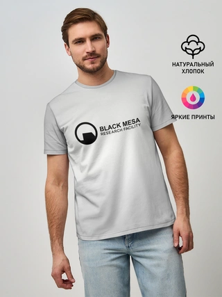 Мужская базовая футболка / Black Mesa