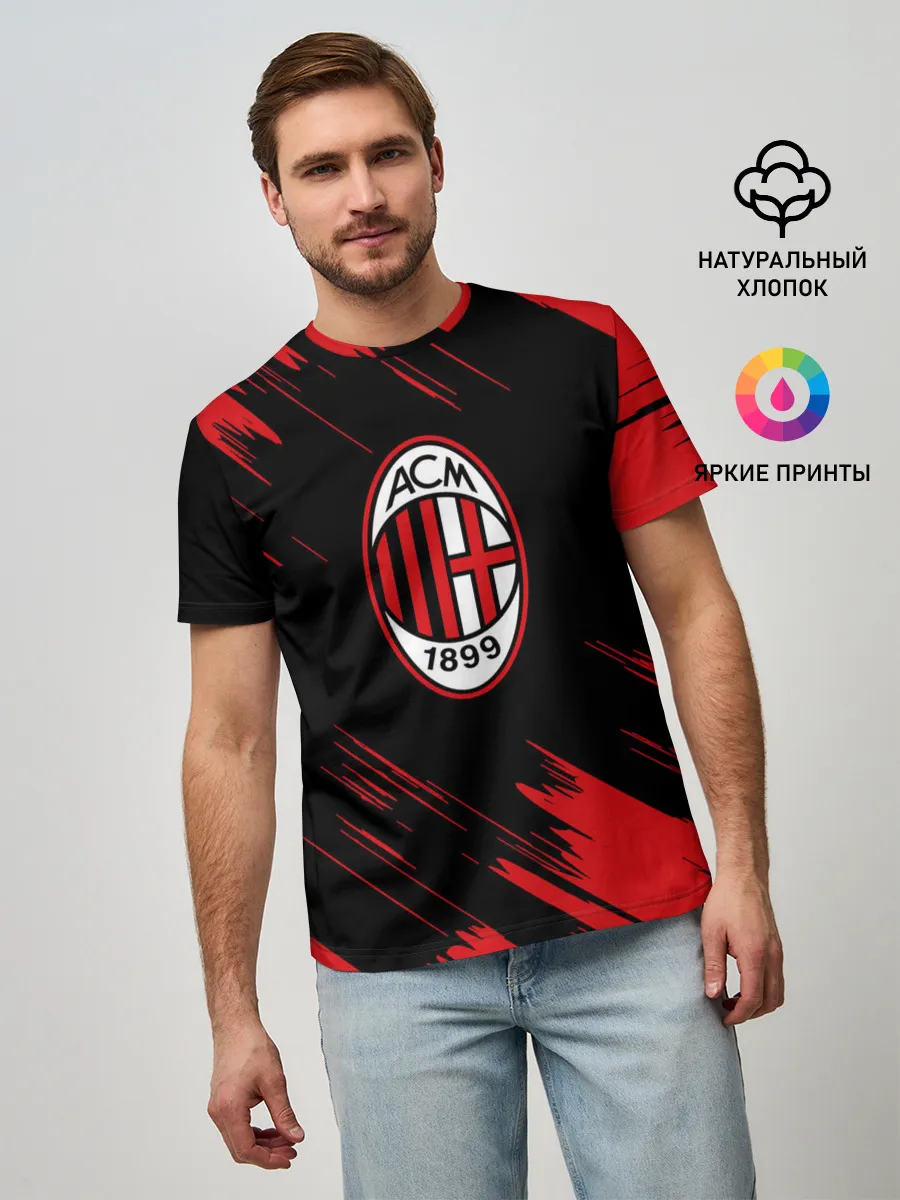 Мужская базовая футболка / AC MILAN.