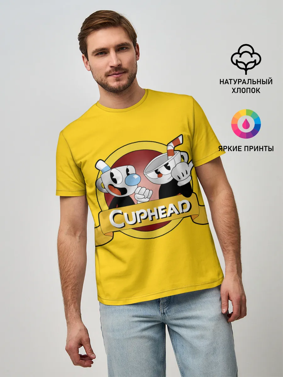 Мужская базовая футболка / CUPHEAD / КАПХЕД.