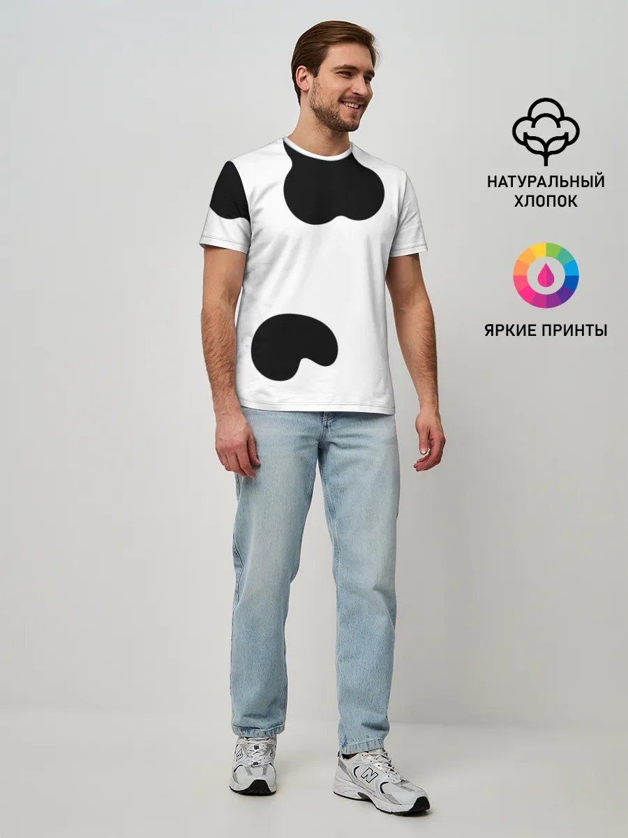 Мужская базовая футболка / Cow print