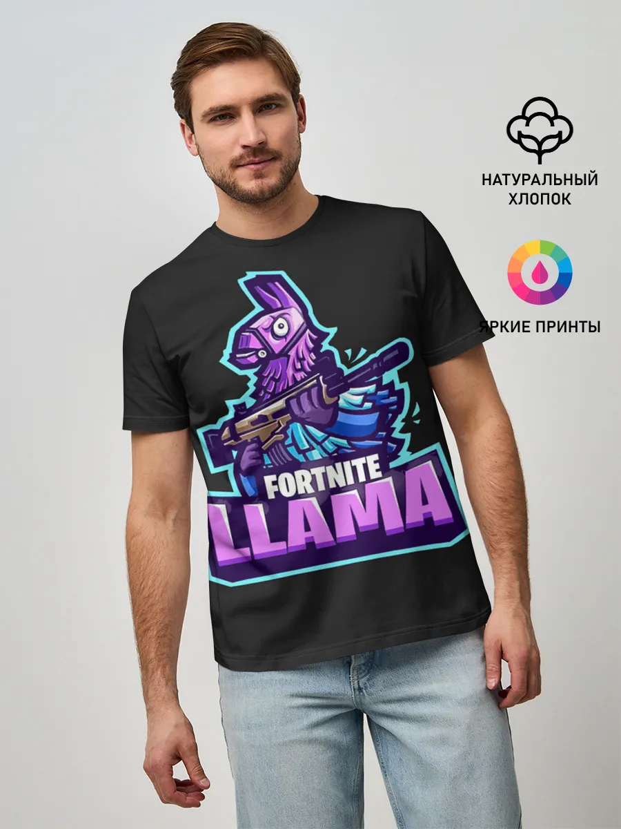 Мужская базовая футболка / Fortnite LLAMA