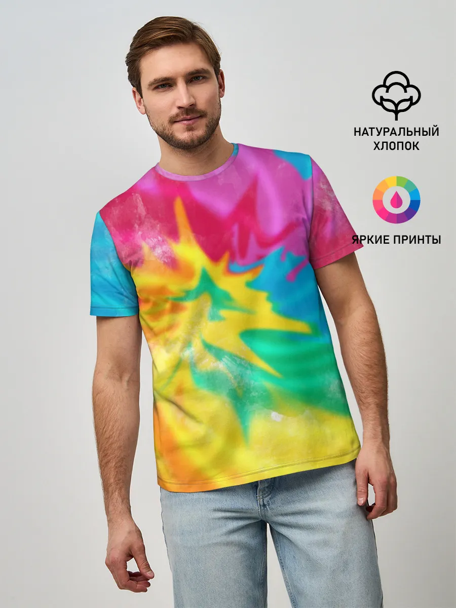 Мужская базовая футболка / Tie-Dye