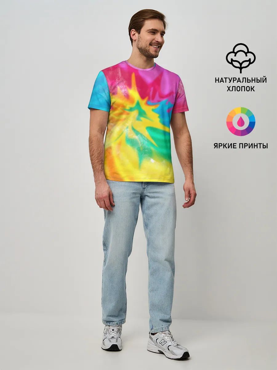 Мужская базовая футболка / Tie-Dye