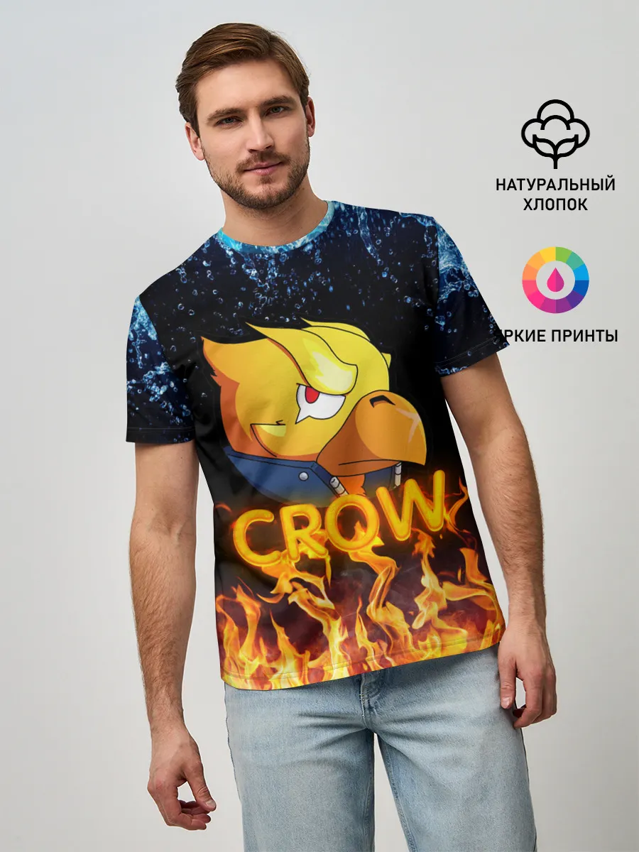 Мужская базовая футболка / Crow (Brawl Stars)