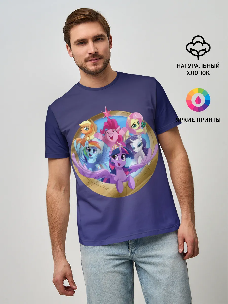 Мужская базовая футболка / Pony team