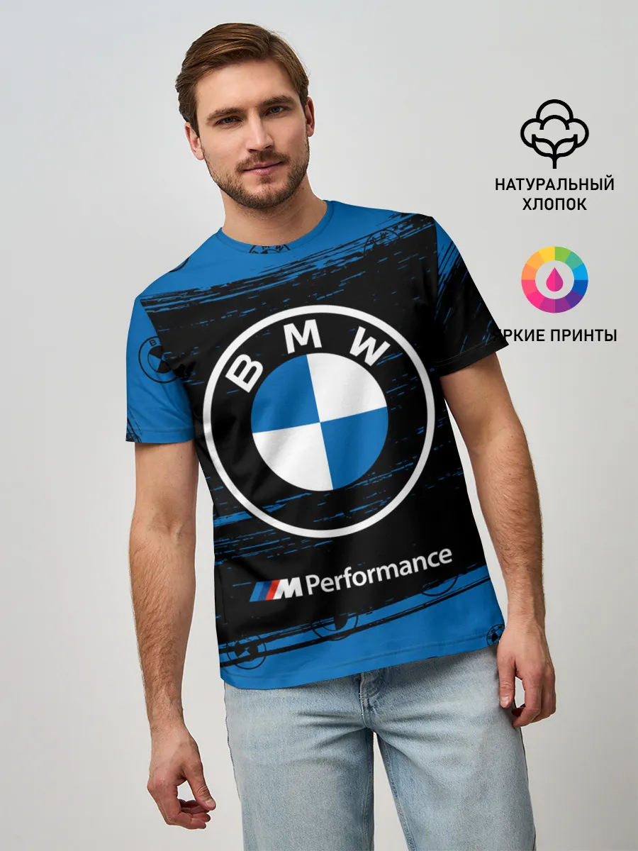 Мужская базовая футболка / BMW / БМВ