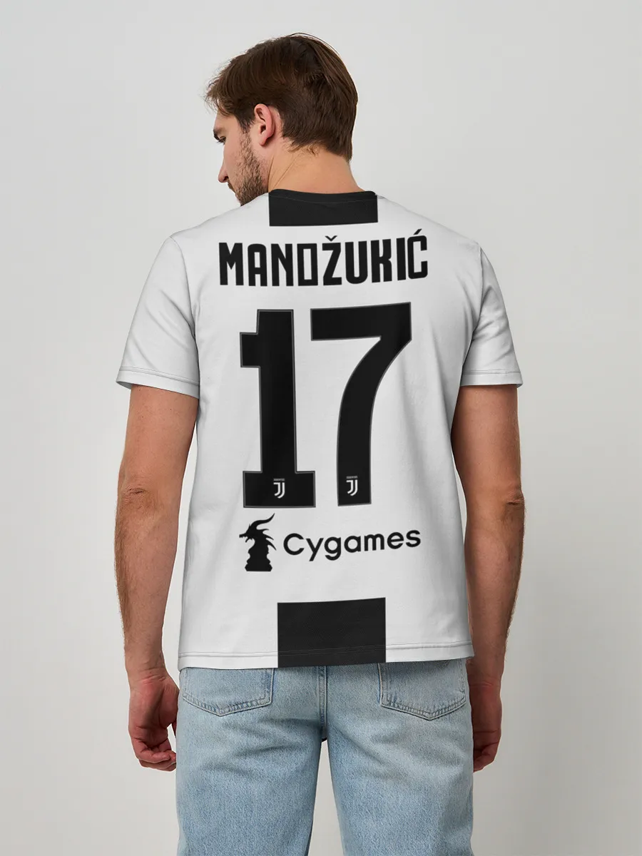 Мужская базовая футболка / Mandzukic home 18-19